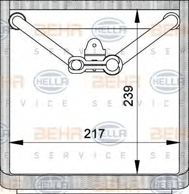 HELLA 8FV351210341 Испаритель, кондиционер