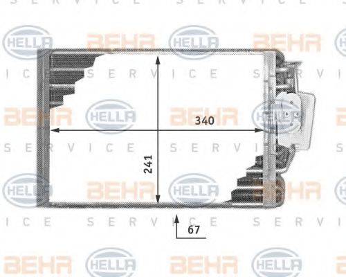 HELLA 8FV351211181 Испаритель, кондиционер