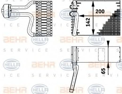 HELLA 8FV351211751 Испаритель, кондиционер