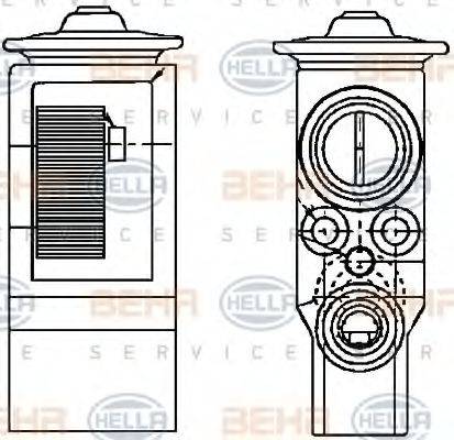 HELLA 8UW351234111 Расширительный клапан, кондиционер