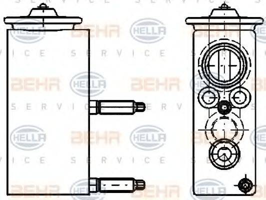 HELLA 8UW351234421 Расширительный клапан, кондиционер