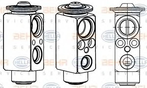 HELLA 8UW351234601 форсунка, расширительный клапан