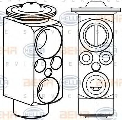 HELLA 8UW351234621 форсунка, расширительный клапан