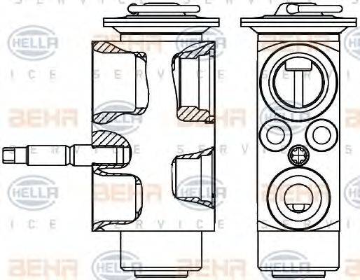 HELLA 8UW351239601 Расширительный клапан, кондиционер