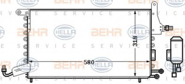 HELLA 8FC351301541 Конденсатор, кондиционер