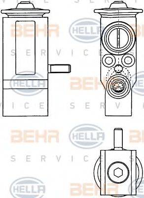 HELLA 8UW351303381 Расширительный клапан, кондиционер