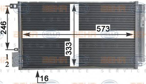 HELLA 8FC351310581 Конденсатор, кондиционер