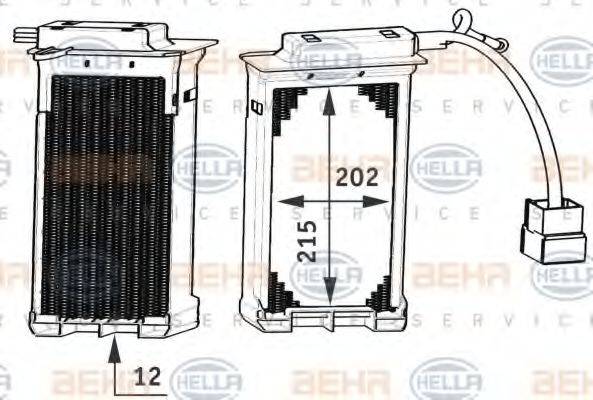 HELLA 8FH351311251 Теплообменник, отопление салона