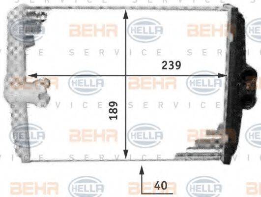 HELLA 8FH351311761 Теплообменник, отопление салона