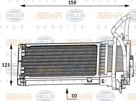 HELLA 8FH351313551 Теплообменник, отопление салона