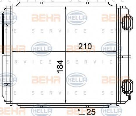 HELLA 8FH351315371 Теплообменник, отопление салона