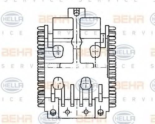HELLA 5HL351321041 Регулятор, вентилятор салона