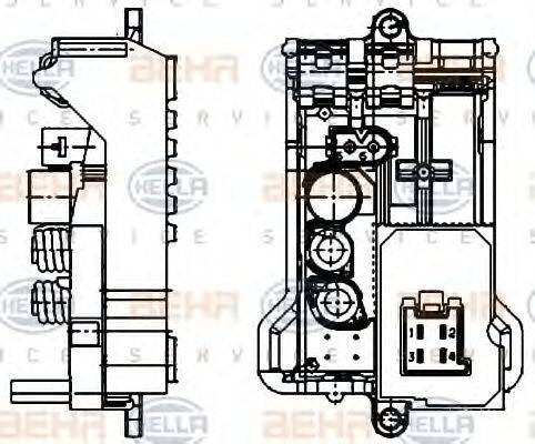 HELLA 5HL351321141 Регулятор, вентилятор салона