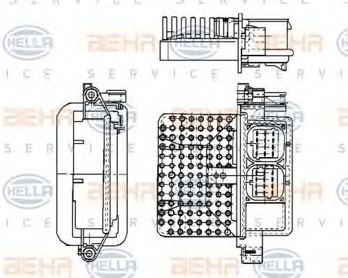 HELLA 5HL351321161 Регулятор, вентилятор салона