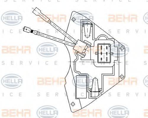 HELLA 5HL351321171 Регулятор, вентилятор салона