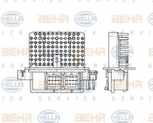 HELLA 5HL351321261 Регулятор, вентилятор салона