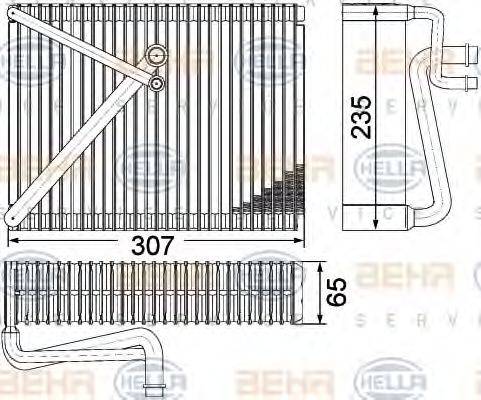 HELLA 8FV351330651 Испаритель, кондиционер