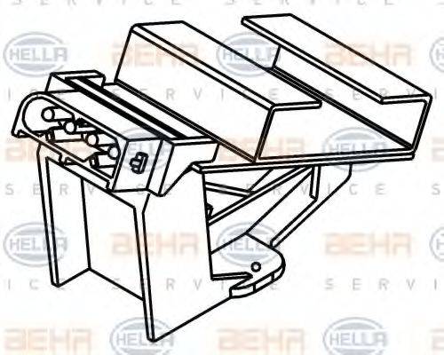 HELLA 9ML351332011 Сопротивление, вентилятор салона
