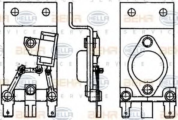 HELLA 9ML351332031 Сопротивление, вентилятор салона