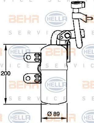 HELLA 8FT351335101 Осушитель, кондиционер