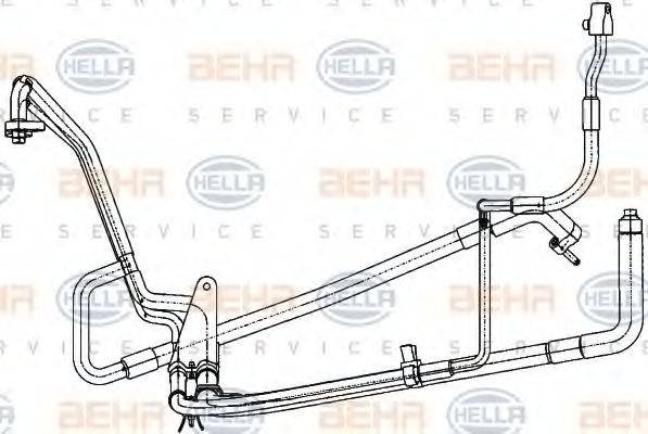 HELLA 9GS351338321 Трубопровод высокого / низкого давления, кондиционер