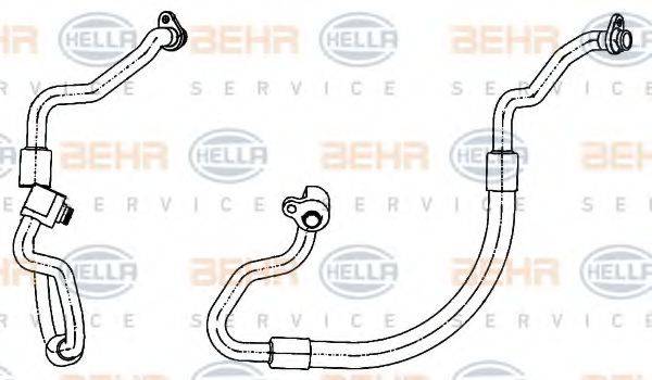 HELLA 9GS351338491 Трубопровод низкого давления, кондиционер