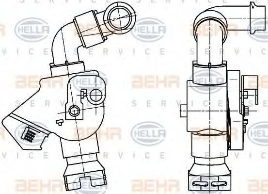 HELLA 9XL351341041 Регулирующий клапан охлаждающей жидкости