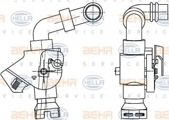 HELLA 9XL351341061 Регулирующий клапан охлаждающей жидкости