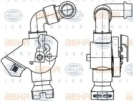 HELLA 9XL351341071 Регулирующий клапан охлаждающей жидкости