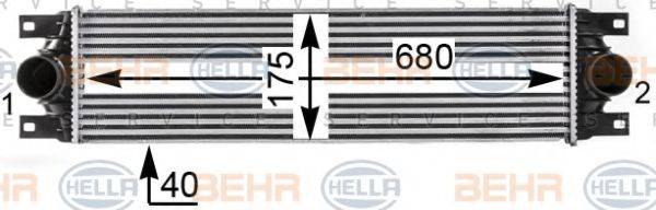HELLA 8ML376700641 Интеркулер