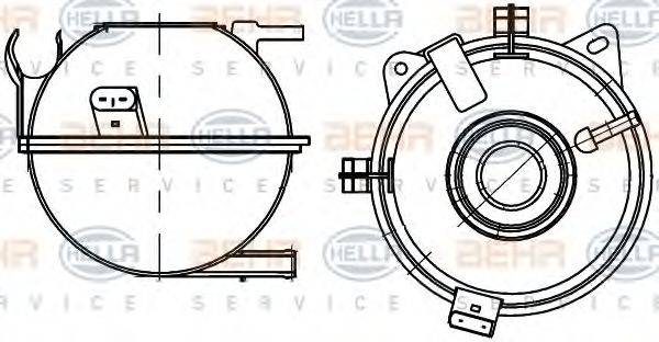 HELLA 8MA376705351 Компенсационный бак, охлаждающая жидкость