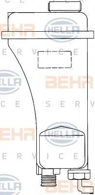 HELLA 8MA376705411 Компенсационный бак, охлаждающая жидкость
