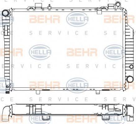 HELLA 8MK376711201 Радиатор, охлаждение двигателя