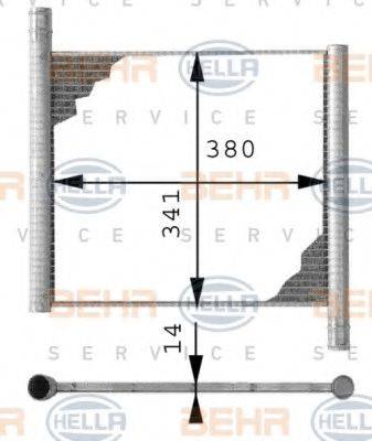 HELLA 8MK376712551 Радиатор, охлаждение двигателя