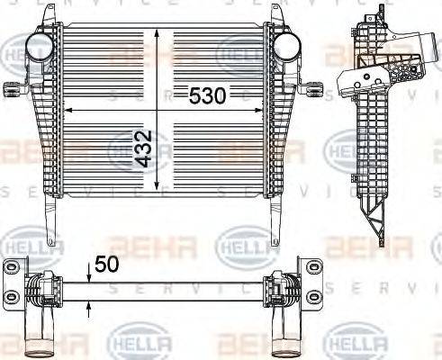 HELLA 8ML376714261 Интеркулер