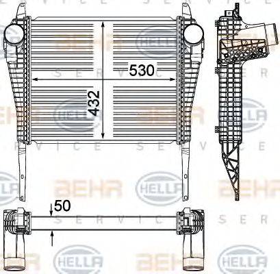 HELLA 8ML376715241 Интеркулер