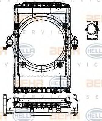 HELLA 8MK376722201 модуль охлаждения