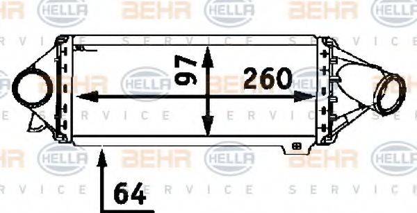 HELLA 8ML376723061 Интеркулер
