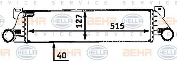 HELLA 8ML376723091 Интеркулер