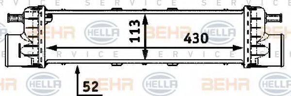 HELLA 8ML376723191 Интеркулер