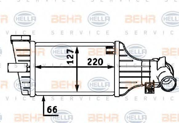 HELLA 8ML376723411 Интеркулер