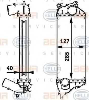 HELLA 8ML376723441 Интеркулер