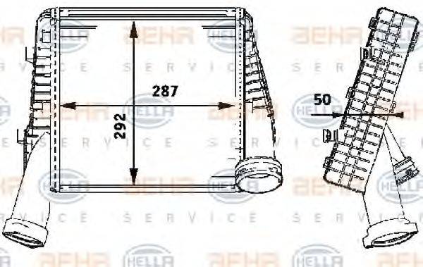 HELLA 8ML376723481 Интеркулер