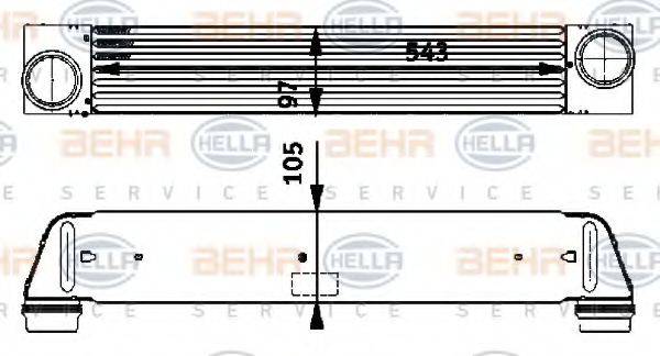 HELLA 8ML376723501 Интеркулер