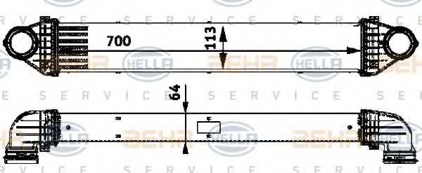 HELLA 8ML376723551 Интеркулер