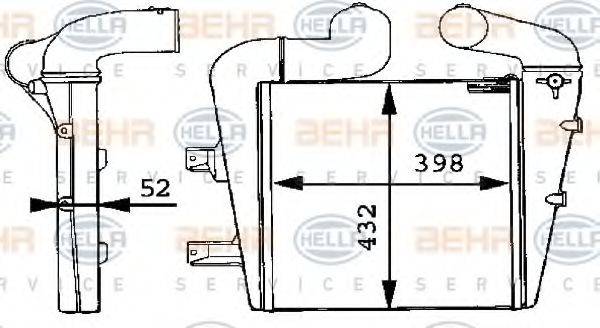 HELLA 8ML376723611 Интеркулер