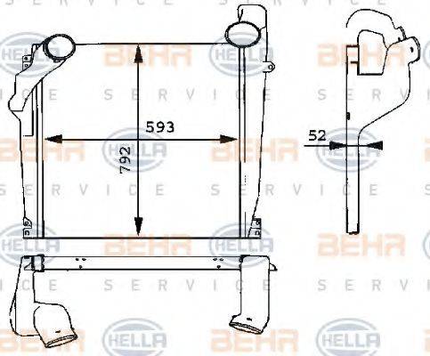 HELLA 8ML376724021 Интеркулер