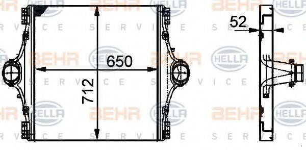 HELLA 8ML376724031 Интеркулер