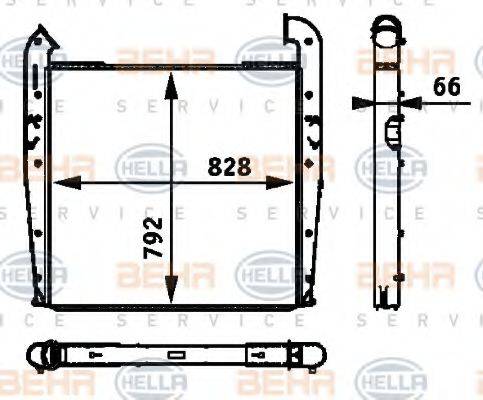 HELLA 8ML376724041 Интеркулер