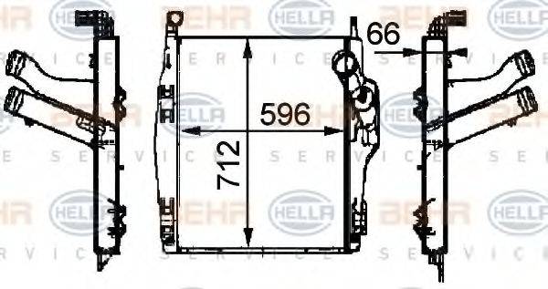 HELLA 8ML376724091 Интеркулер